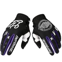 Перчатки кроссовые FASTGOOSE с росписью (черно-фиолетовые)