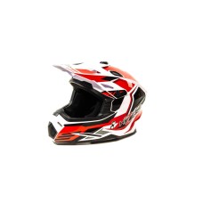 Шлем кроссовый HIZER J6801 #5 (XL) white/red