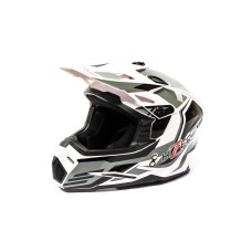 Шлем кроссовый HIZER J6801 #4 (XL) White/Gray