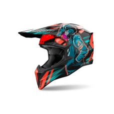 Кроссовый шлем Airoh Wraap Cyber Oragne Gloss