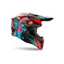 Кроссовый шлем Airoh Wraaap Cyber Oragne Gloss