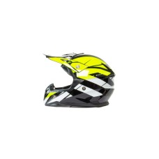 Шлем кроссовый HIZER 915 #7 (XL) neon/yellow/white