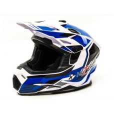 Шлем Кроссовый HIZER J6801 #6 (XL) white/blue