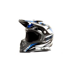 Шлем Кроссовый HIZER B6197 #4 (XL) black/blue/white