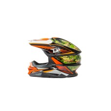 Шлем кроссовый HIZER J6803 (M) #6 BLACK/NEON/ORANGE