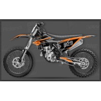 Графика PowerZone Оранжево/черный для мотоцикла KTM 2020 (ZM, GR8, Avantis)