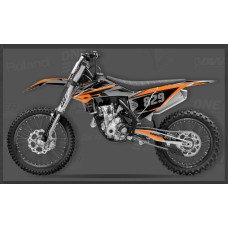Графика PowerZone Оранжево/черный для мотоцикла KTM 2020 (ZM, GR8, Avantis)