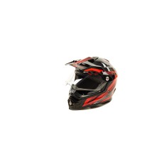 Шлем Эндуро HIZER B6196-1 #4 (M) black/red
