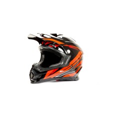 Шлем Кроссовый HIZER B6196 #3 (L) black/red