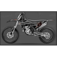 Графика PowerZone Серо/черный для мотоцикла KTM 2020 (ZM, GR8, Avantis)
