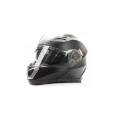 Шлем модуляр HIZER 625 (XL) #1 matt black (2 визора)