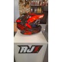 Шлем кроссовый ROCKOT RM-217 Kinetic GL (черный/оранжевый глянцевый)