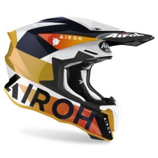 Кроссовый шлем Airoh Twist 2.0 Lift бело - синий