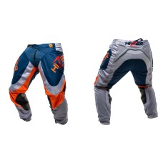 Штаны для мотокросса HIZER #1 серый/синий/оранж M