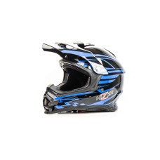 Шлем Кроссовый HIZER B6196 #2 (XL)  black/blue