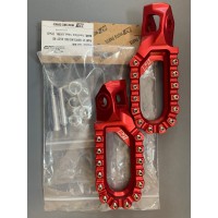 Подножки водителя алюминиевые цвет - красный AJ1 S3 K10 KTM Husqvarna