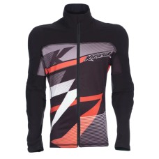 Рубашка с защитой KIRASIR для ЭНДУРО 2025 (стиль ГЕОМЕТРИЯ ЛИНИИ-ПОЛОСЫ, черный)