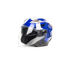 Шлем открытый HIZER B208 (S) #3 blue/black (2 визора)