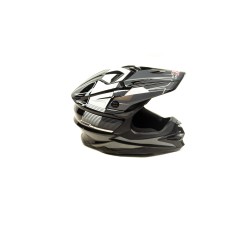 Шлем кроссовый HIZER J6803 (XL) #2 BLACK/GREY