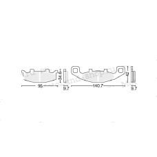 Тормозные колодки #16 X-TECH медь (BREMBO, NISSIN)