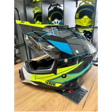 Шлем SPARX dual sport Pixel  серо-желтый