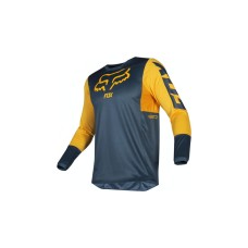 Джерси/футболка для мотокросса #7 (L) синяя желтые рукава