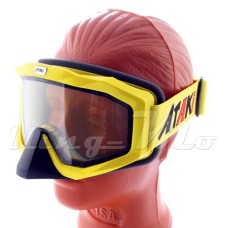 очки мотокросс (двойное стекло) Ataki HB-811  Желтые