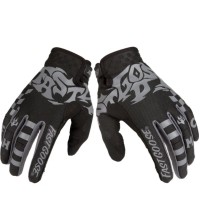 Перчатки кроссовые FASTGOOSE с надписью Fast (черно-серые)