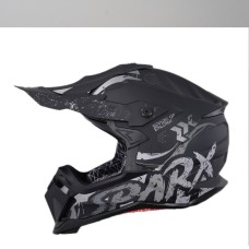 Шлем кроссовый Sparx Raptor River ( Черно-Серый матовый )