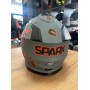 Шлем Детский эндуро Sparx Jet Monster ( WS-905)  (Серо-оранжевый матовый люминесцентный)