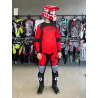 Комплект мотоэкипировки (костюм) Extreme moto NEW красный-черный-серый
