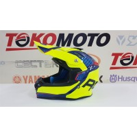 Шлем кроссовый ROCKOT RM-217 Evo GL (желтый/черный/красный глянцевый)