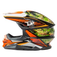 Шлем кроссовый HIZER J6803 #5 BLACK/GREEN/ORANGE